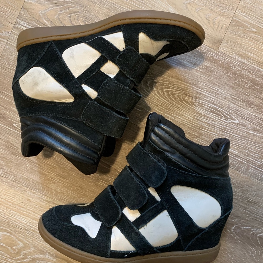 SKCH+3 Wedge Heel High Top Sneakers Shoes